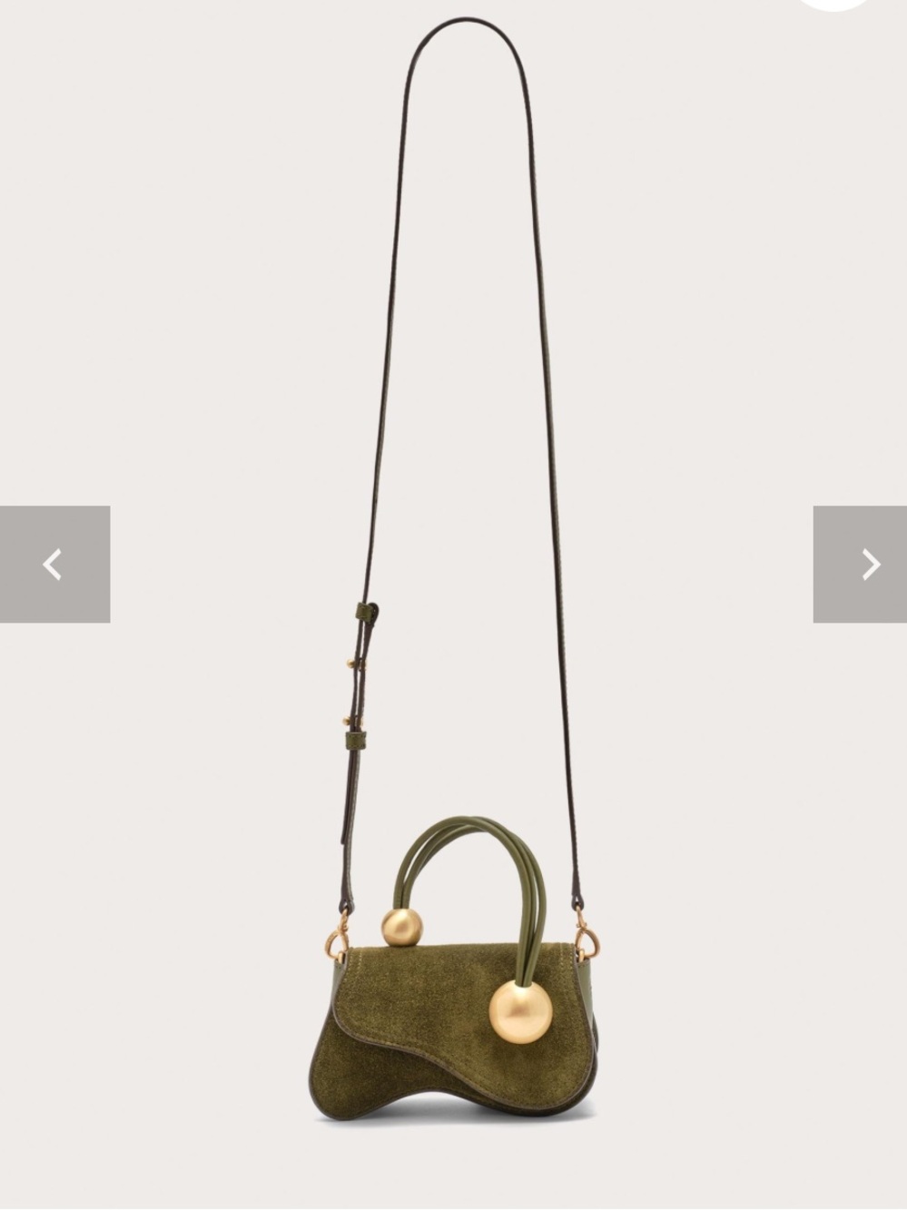 Kazia Nano Crossbody Suede Mini Top-Handle Bag - Picture 2 of 5